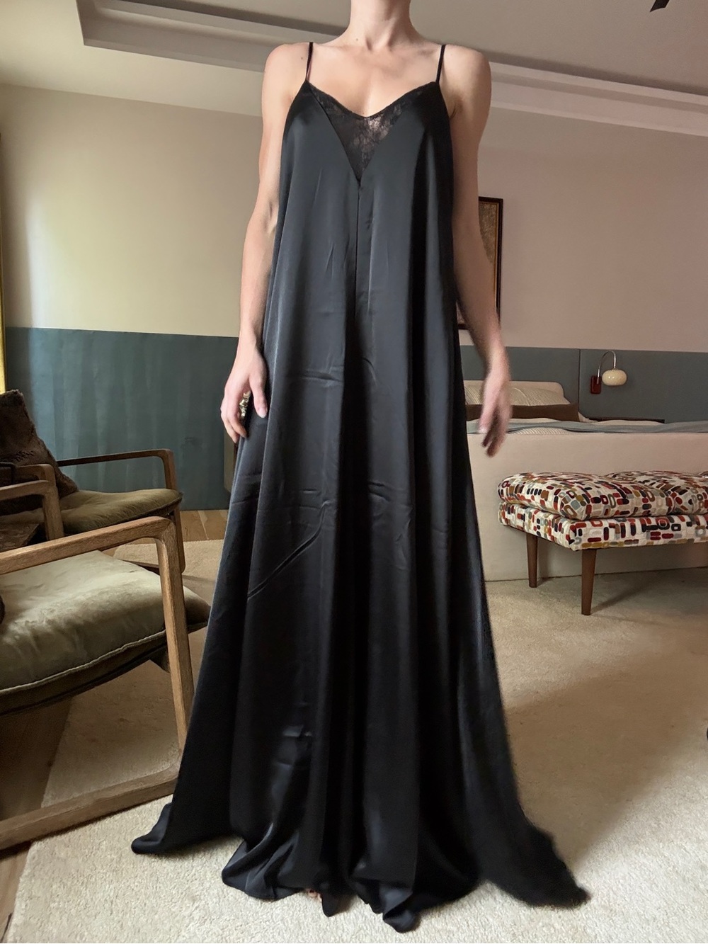 NastyGal Black Maxi Dress